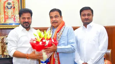 ఢిల్లీలో గడ్కరీతో రేవంత్ రెడ్డి భేటీ