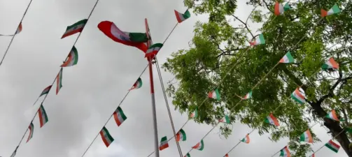 జాతీయ జెండా ఆవిష్కరణలో అపశ్రుతి
