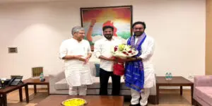 ముఖ్యమంత్రి ఎ.రేవంత్ రెడ్డి రైల్వే శాఖ మంత్రి అశ్వినీ వైష్ణవ్ తో భేటీ