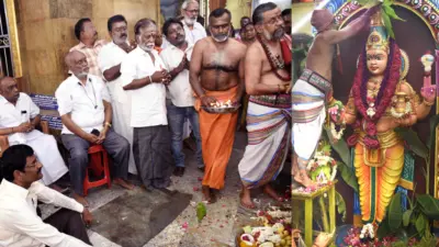 புதுக்கோட்டை ஆஞ்சநேயர் கோயிலில் ஸ்ரீ தன்வந்திரி, ஸ்ரீ மஹாவிஷ்ணு பிரதிஷ்டை!