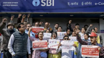 SBI Employees On 2-Days Strike, Crippling Banking Operations