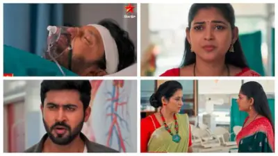 Nuvvu leka Neanu Lenu Serial Today July 6th:రామచంద్రానికి రక్తం ఇవ్వడానికి వచ్చిన రాధ... రాధను గదిలో పెట్టి తాళం వేయించిన దమయంతి...