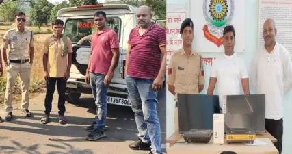 इलेक्ट्रॉनिक्स दुकान में हुई चोरी का खुलासा, चोर और खरीददार गिरफ्तार