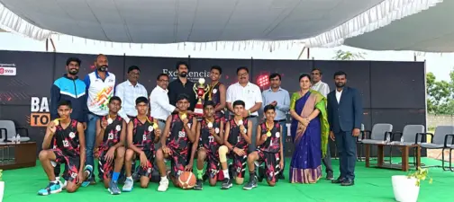 అండర్-14 బాస్కెట్బాల్ పోటీలో సత్తా చాటిన ఎస్వీఐఎస్ విద్యార్థులు
