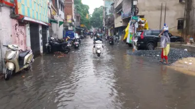रांची में लगातार बारिश से कई इलाकों में जलजमाव, देखें क्या है हालात