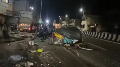పెళ్లి ఇంట విషాదం.. కంభం జాతీయ రహదారిపై లారీ బీభత్సం..నలుగురు మృతి!