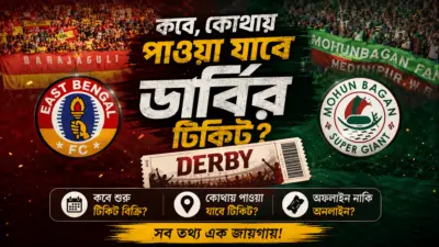 Kolkata Derby: কবে, কোথায় পাওয়া যাবে ডার্বির টিকিট?