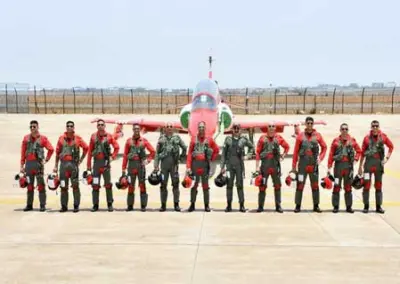 IAF chief AP Singh flies with Suryakiran Aerobatic Team to mark 30th anniversary