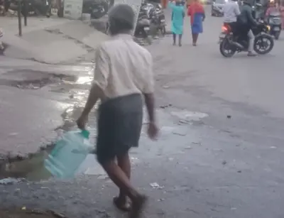 Shaikpet water pipeline leak wastes drinking water