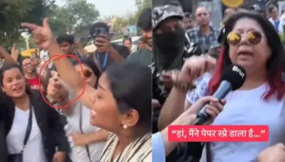 'व्होट चोरी'चा पुरावा मागितल्याने महिला पत्रकारावर मिरची स्प्रे