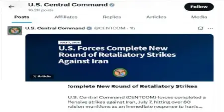 (Lead)US Launches Coordinated Strikes on More Than 80 Iranian Targets as Regional Tensions Escalate