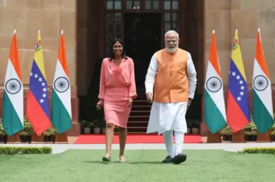 PM Modi, Venezuela's Acting President Delcy Rodriguez Hold Bilateral Talks In New Delhi