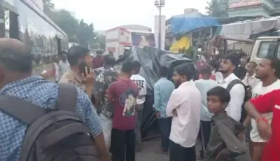आणखी एक गणेशमूर्ती कोसळली, पण जीवितहानी नाही