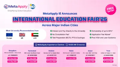 MetaApply IE is set to host International Education Fair 2025 Across Major Indian Cities