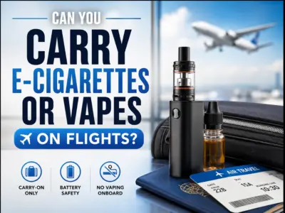 can i bring electronic cigarette on plane Can You Carry E-Cigarettes or Vapes on Flights? Rules Every Air Traveller  Should Know