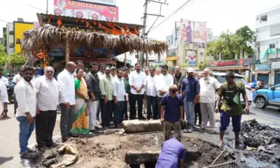 Rajahmundry: రాజమండ్రిలో కల్వర్టు నిర్మాణ పనులకు ఎమ్మెల్యే శంకుస్థాపన