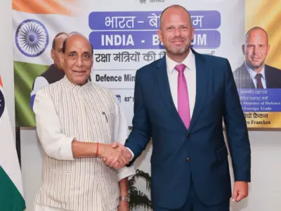 "Very productive meeting with Defence and Trade Minister of Belgium": Rajnath Singh