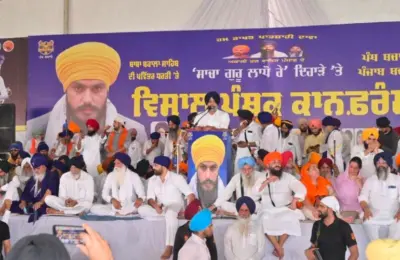 Waris Punjab De holds Panthic conference at Baba Bakala, Amritpal Singh's drug pledge takes centre stage