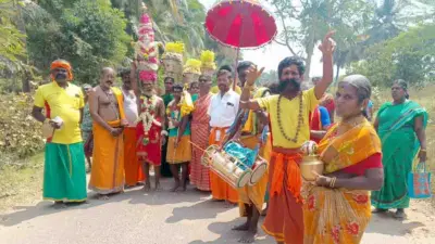 குருவித்துறை ஆதி மாசாணி அம்மன் கோவில் பூக்குழி திருவிழா!