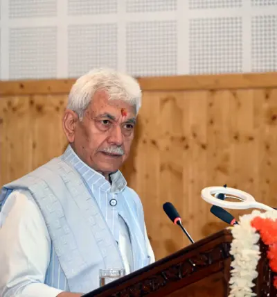 L-G Sinha visits Mubarak Mandi heritage complex in Jammu, inspects damage to ancient temple
