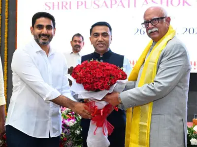 Ashok Gajapathi Raju Sworn In, Lokesh Attends