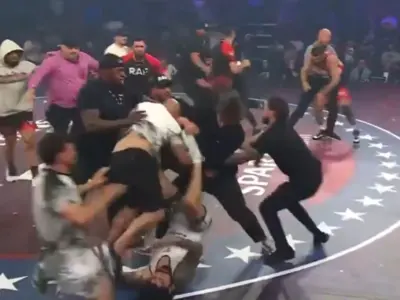 Khamzat Chimaev vs Dillon Danis: Massive Brawl Erupts After 44-Second RAF 10 Main Event Victory; Check Full Results