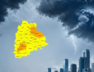 IMD Issues Orange Alert for Six Telangana Districts, Thunderstorms Till 1 AM