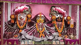 16 साल पहले पुरी से आगरा पधारे थे भगवान जगन्नाथ..गुलाबी सुर्ख पोशाक में देख भक्त हुए निहाल.. लगाए जयकारे