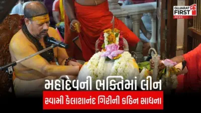 Swami Kailashanand Giri : શ્રાવણ માસમાં આચાર્ય મહામંડલેશ્વર સ્વામી કૈલાશાનંદ ગિરીની કઠિન સાધના, શાંતનુ શુક્લે શેર કર્યા અલૌકિક અનુભવો
