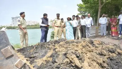 Police, civic officials inspect flood prone areas in Cyberabad