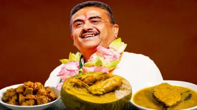 সুকান্তর ড্রয়িংরুমে মেগা মধ্যাহ্নভোজ! রাইখর মাছ থেকে নয়াবাজারের দই-মুখ্যমন্ত্রী শুভেন্দুর পাতের এক্সক্লুসিভ মেনু ফাঁস!