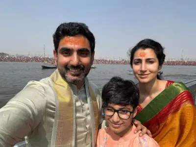 Video: Lokesh, Family Make It To Mahakumbh