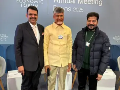 Revanth Reddy Overshadowed By his Guru in Davos