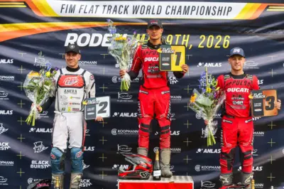 Ducati Desmo450 MX shows versatility and makes winning Flat Track World Championship debut