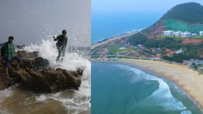 ఋషికొండ బీచ్లో విషాదం.. సముద్రంలో కొట్టుకుపోయిన ముగ్గురు బాలురు