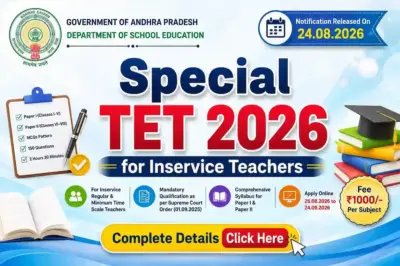 ఇన్సర్వీస్ ఉపాధ్యాయుల టెట్ దరఖాస్తుల ప్రక్రియ ప్రారంభం