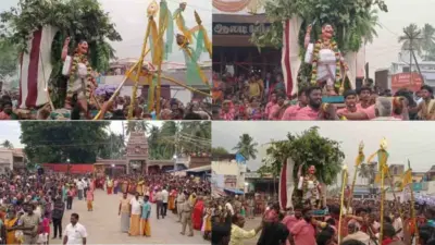 தென்கரை கோயிலில் சூரசம்ஹாரம்! திரளான பக்தர்கள் பங்கேற்பு!