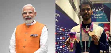 'അവിശ്വസനീയ പ്രകടനം'; വെള്ളിത്തിളക്കത്തില് ശ്രീശങ്കറിനെ അഭിനന്ദിച്ച് പ്രധാനമന്ത്രി നരേന്ദ്ര മോദി