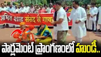 పార్లమెంట్ ప్రాంగణంలో హుండీ పెట్టిన ఎంపీలు.. రాహుల్ గాంధీ ఏం చేశారంటే..?