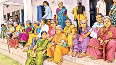 పింఛన్ కోసం ఎదురుచూపులు