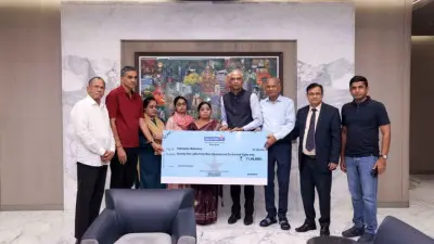 मुश्किल घड़ी में बैंक ऑफ इंडिया बना सहारा, मृतक कर्मचारी के परिवार को 71 लाख की बीमा सहायता