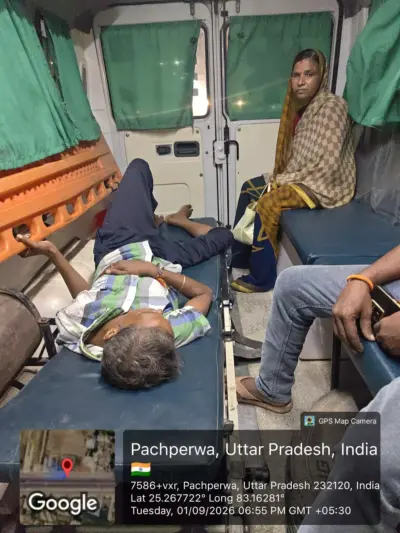 Chandauli: सीढ़ियों से गिरकर 46 वर्षीय बृजेश घायल,108 एंबुलेंस ने समय पर अस्पताल पहुंचाकर बचाई जान