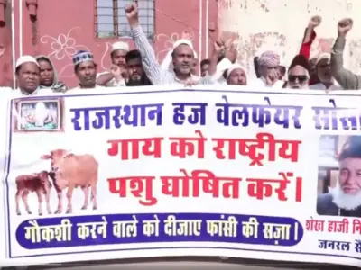 Rajasthan Hajj Welfare Society members demand cow be declared National Animal