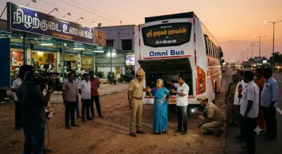 கயத்தாறு அருகே நிழற்குடை உணவகத்தில் பரபரப்பு: ஆம்னி பேருந்தில் 40 பவுன் நகை திருட்டு; மர்ம நபர்களுக்கு காவல் துறை தீவிர வலை வீச்சு!