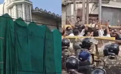 उज्जैनमध्ये शाही मशिदीचा भाग पाडण्यावरून पोलिसांवर दगडफेक