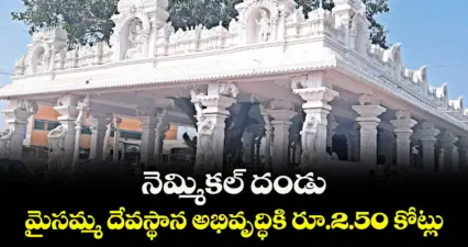 నెమ్మికల్ దండు మైసమ్మ దేవస్థాన అభివృద్ధికి రూ.2.50 కోట్లు