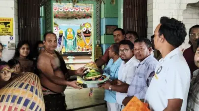 ଜଗନ୍ନାଥ ମନ୍ଦିରକୁ କିଟ୍-କିସ୍ ବାଣୀ କ୍ଷେତ୍ର ପକ୍ଷରୁ ପାଟ ଓ ରାକ୍ଷୀ ପ୍ରଦାନ