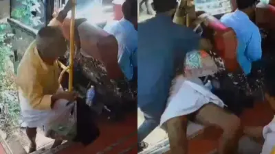 நீங்க தான் ரியல் ஹீரோ.! பேருந்தில் ஏறியதும் தவறி விழுந்த முதியவர். மின்னல் வேகத்தில் காப்பாற்றிய கிளீனர். இணையத்தில் வைரலாகும் வீடியோ.!!