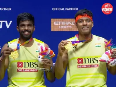 Singapore Open 2026 : पहिला सेट हरल्यानंतर शानदार पुनरागमन; सात्विक-चिराग जोडीने जिंकली सिंगापूर ओपन स्पर्धा
