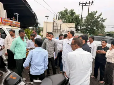 आईसाहेब लॉन्स, पिरसावंगी फाटा, बदनापूर येथे आ. नारायण कुचे यांनी केली पाहणी